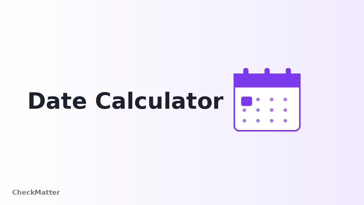 Add Days to a Date Calculator