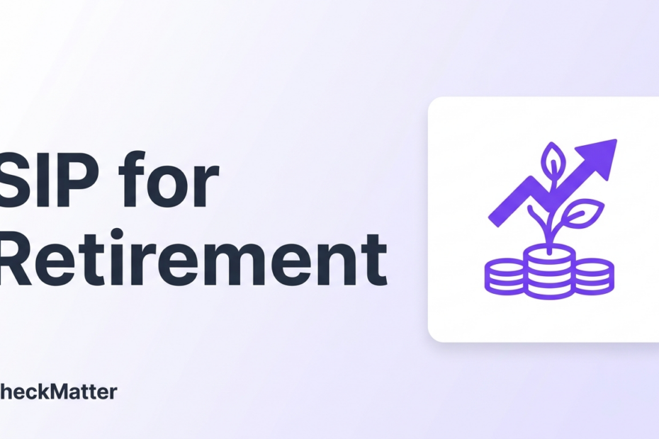 SIP for retirement calculator header illustrating monthly SIP investment growth