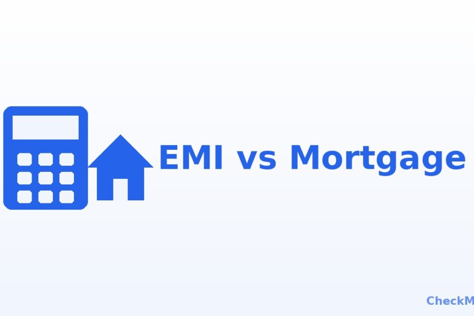 EMI vs Mortgage Calculator comparison illustration