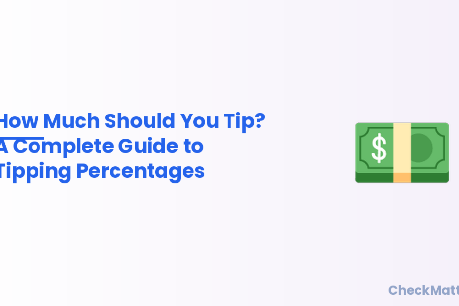 Tipping percentage calculator guide illustration