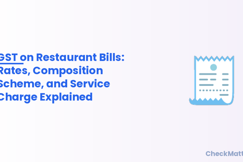 GST on restaurant bills illustration