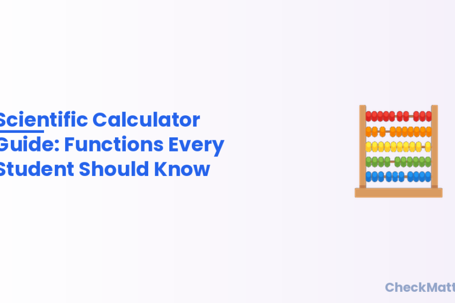 Scientific calculator functions guide illustration