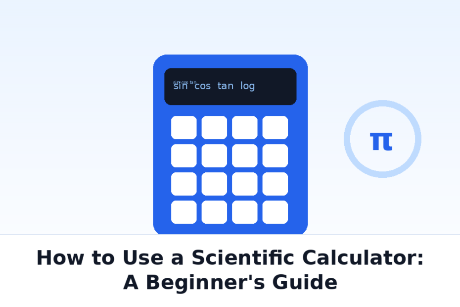 How to Use a Scientific Calculator: A Beginner's Guide to Common Functions - illustration