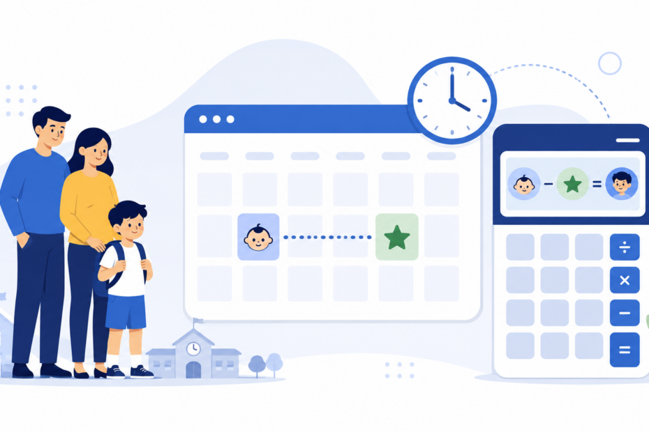 age calculator for school admission cutoff dates