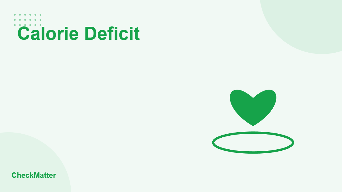 Calorie deficit calculator illustration
