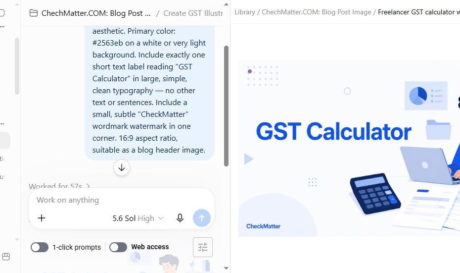GST calculator for freelancers illustration
