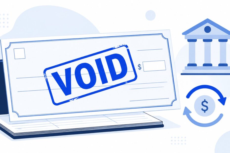 How to void a check for direct deposit or auto-pay setup