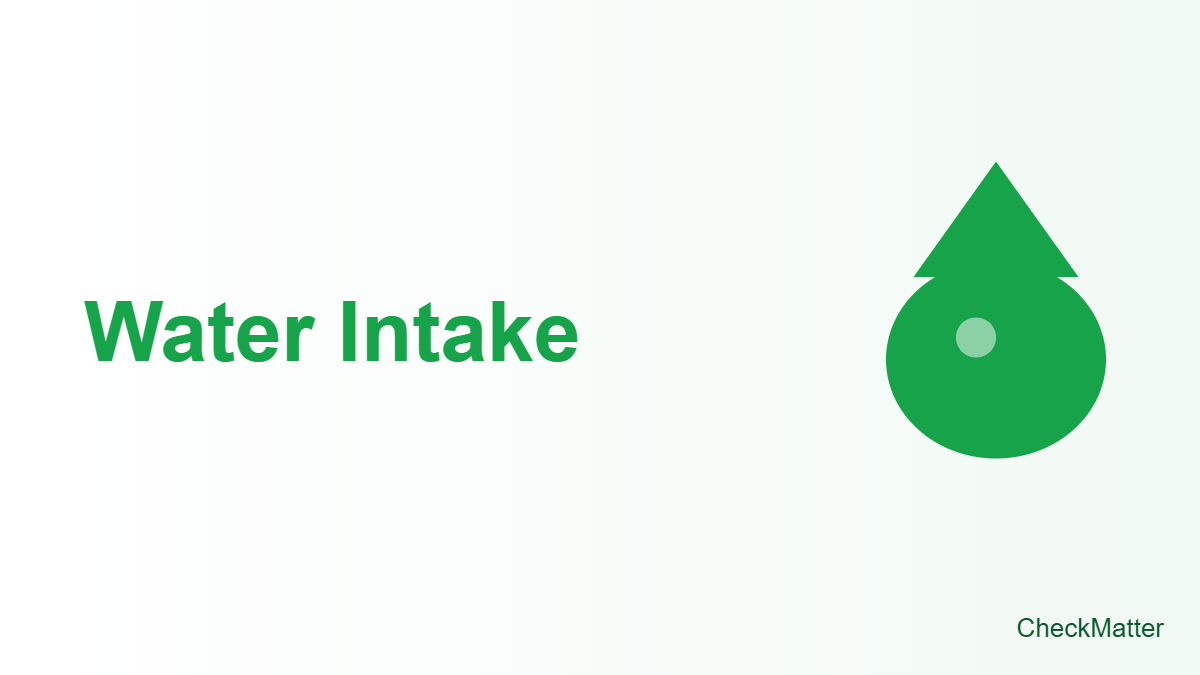 Water Intake Calculator header illustration