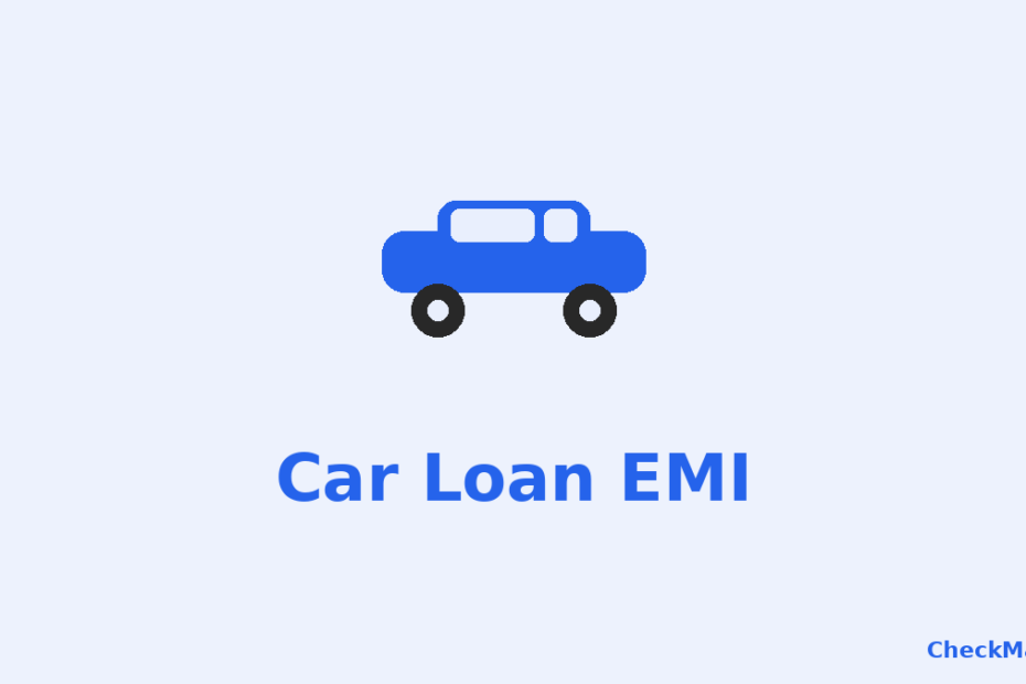 Car loan EMI calculator comparing down payment, tenure, and total interest